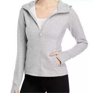 ALO Yoga Gray Zip-Up Hoodie